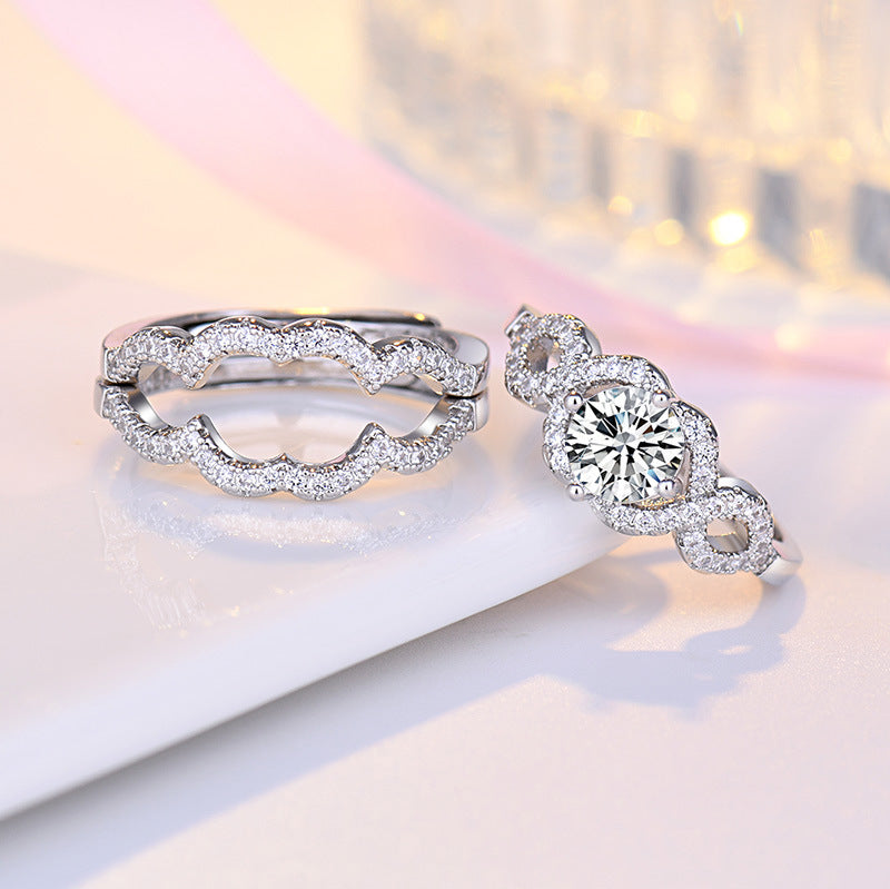 3-in-1 Blumenkrone Ring