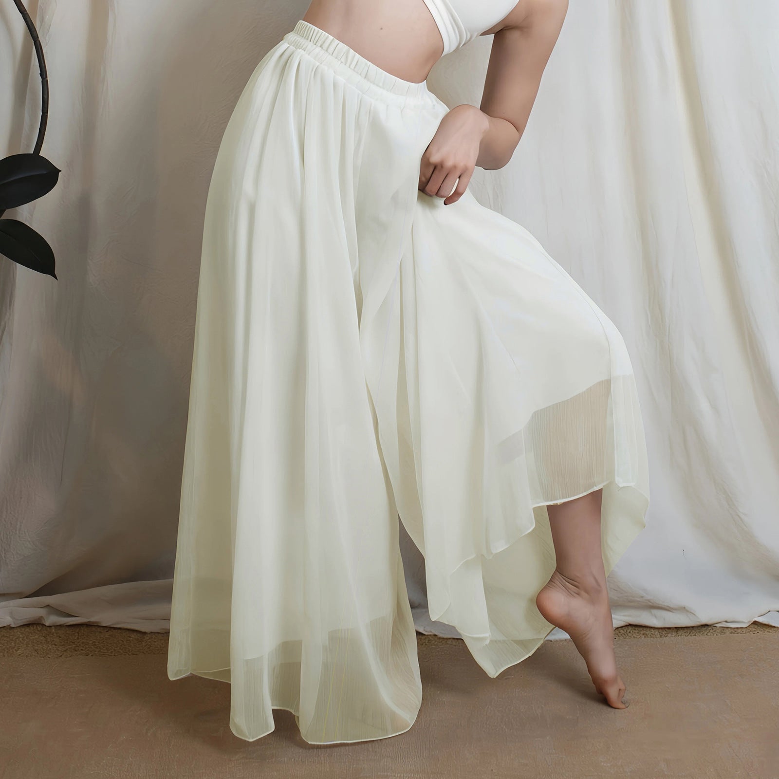 Schwangerschafts Yoga Hose mit weitem Bein