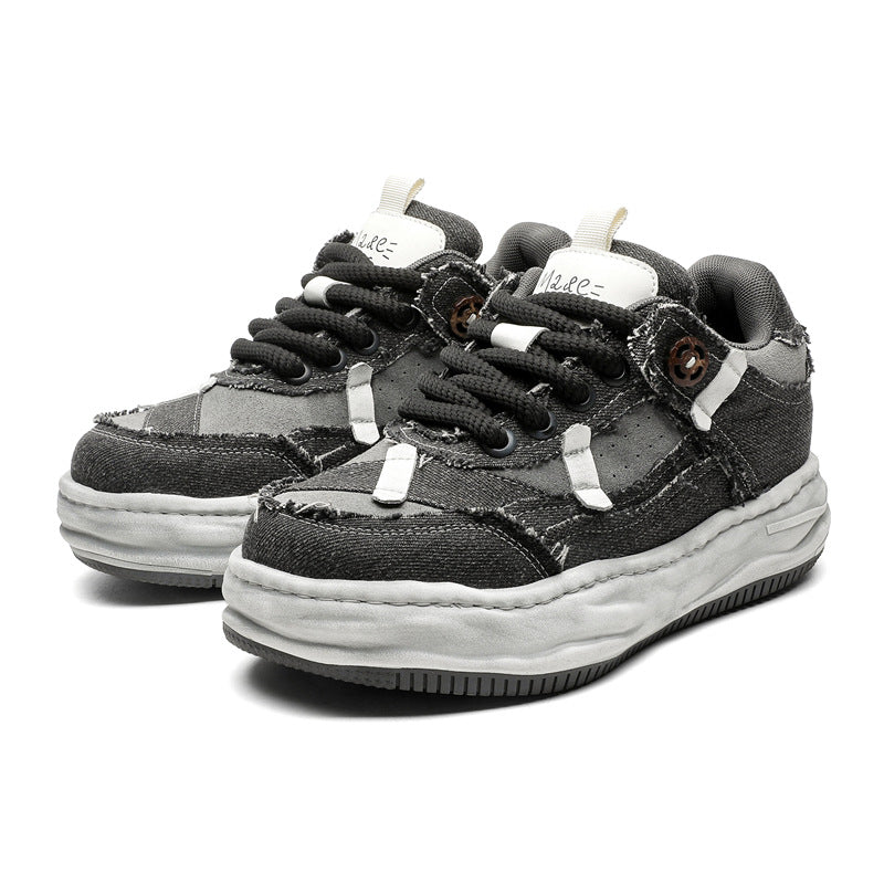 Erhöhende Board-Schuhe im Used-Look