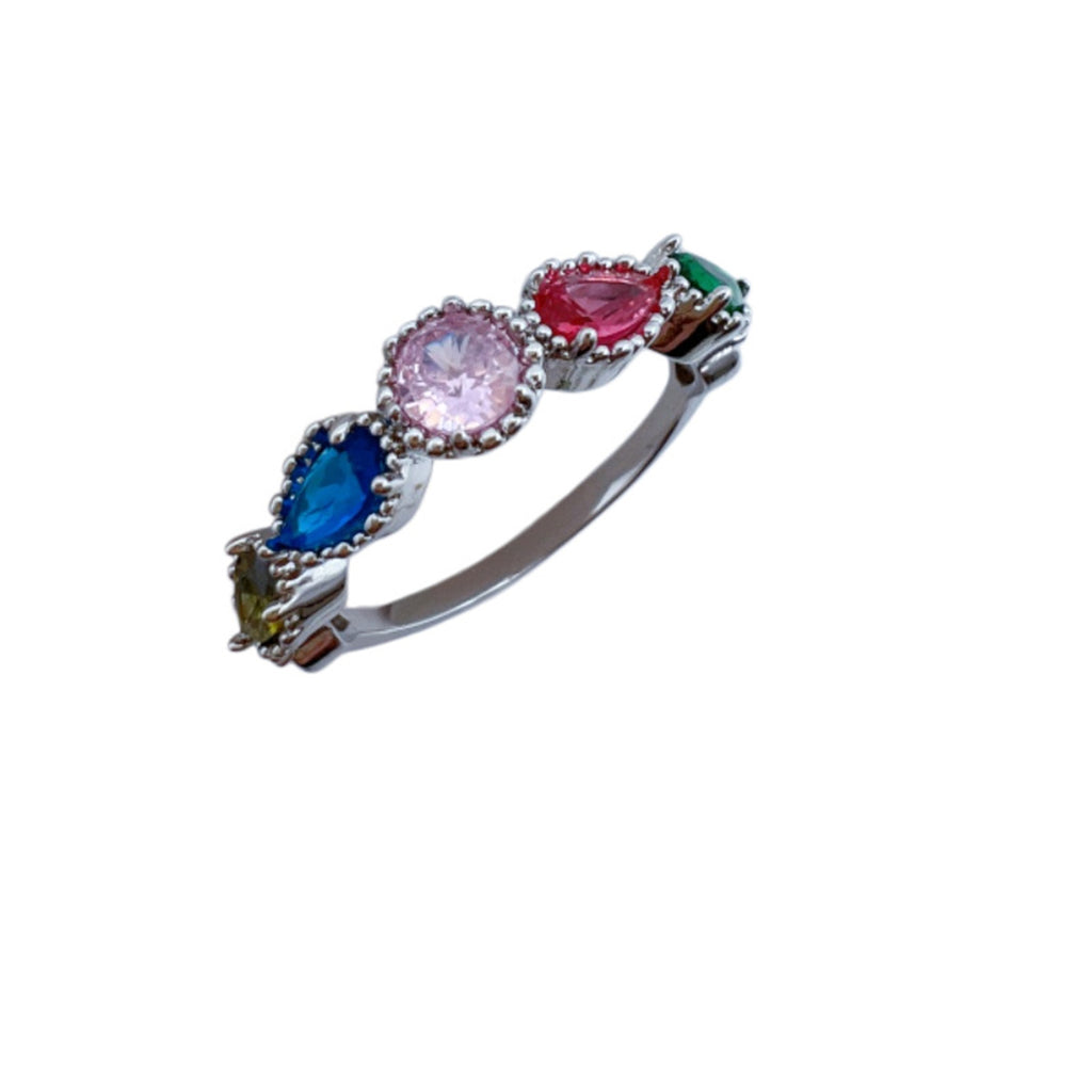 Geburtsstein-Ring mit verschiedenen Formen
