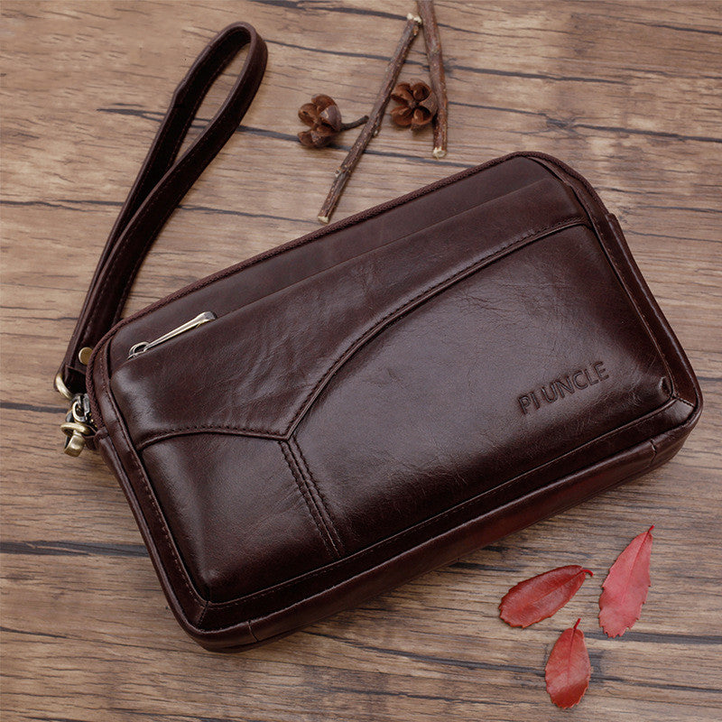 Handtasche für Herren – Leder‑Geldbörse mit Griff – Bild 3 | LuxeStyle