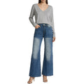 Washed Straight-Leg Commuter Jeans