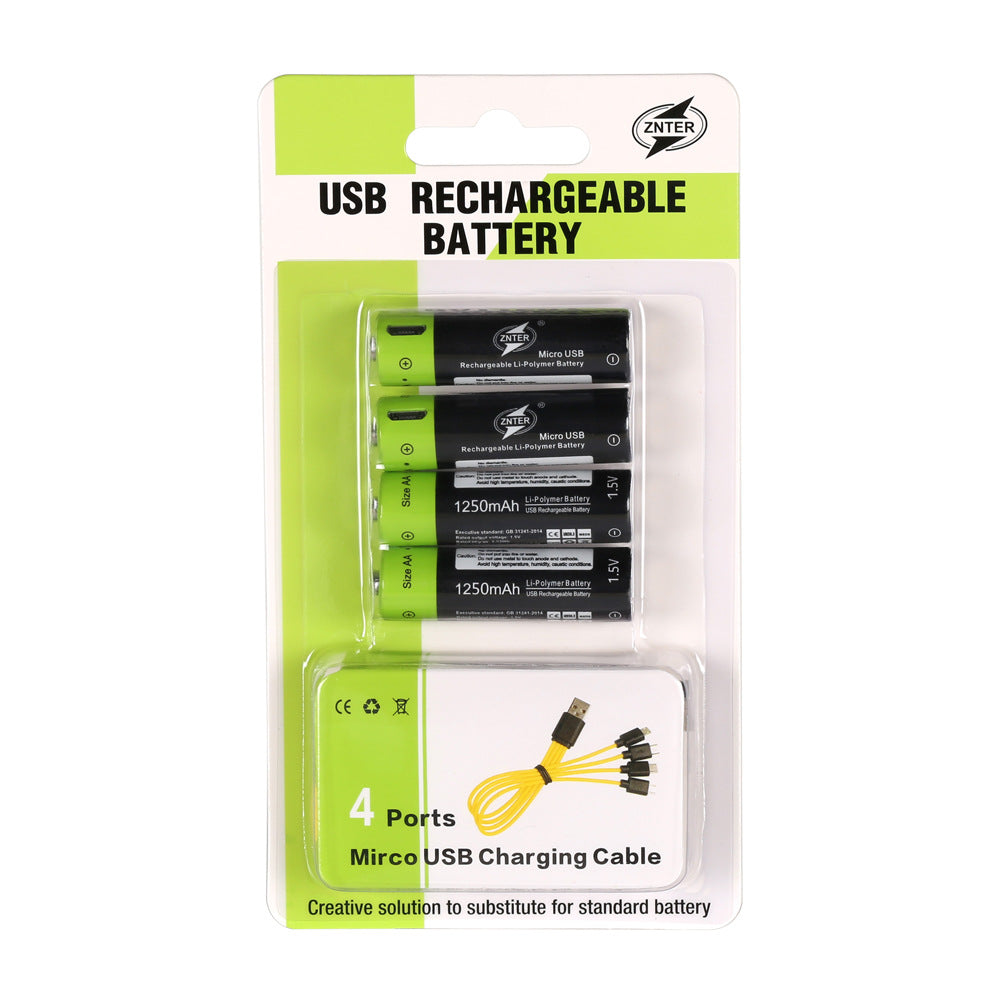 USB-Ladebares Lithium-Batterie-Set AA – Bild 4 | LuxeStyle