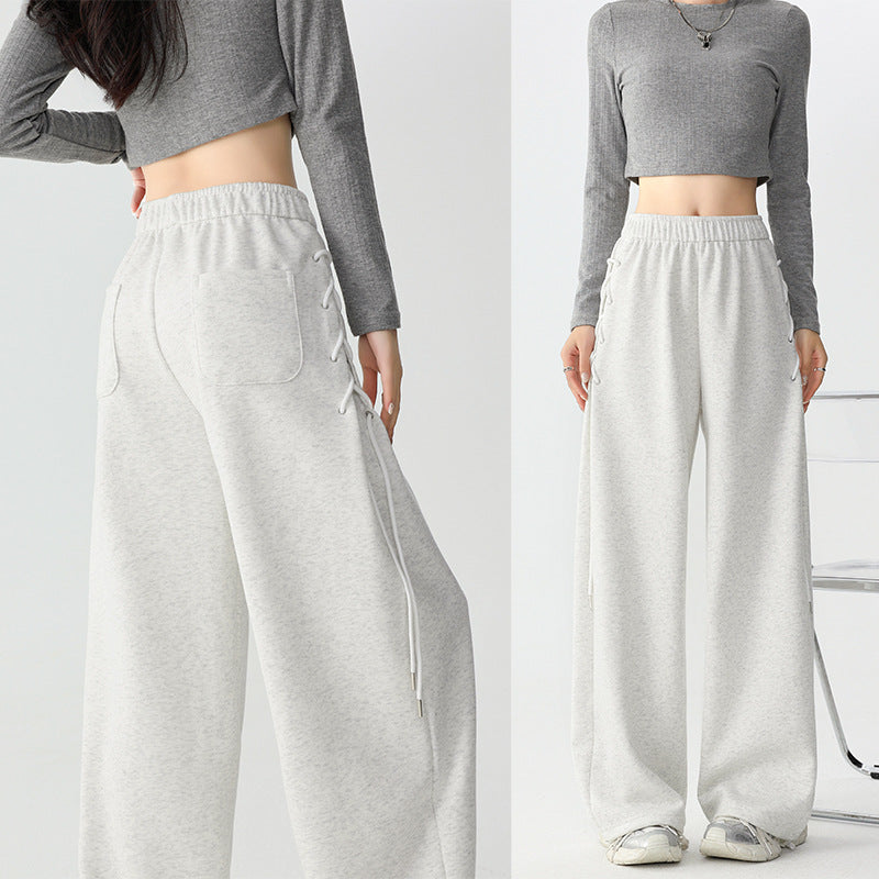 Weite Freizeithose aus Baumwoll-Mix
