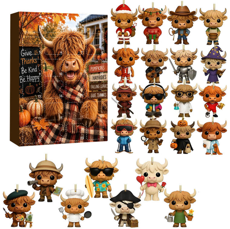 3D Highland Cow Adventskalender – Bild 8 | LuxeStyle