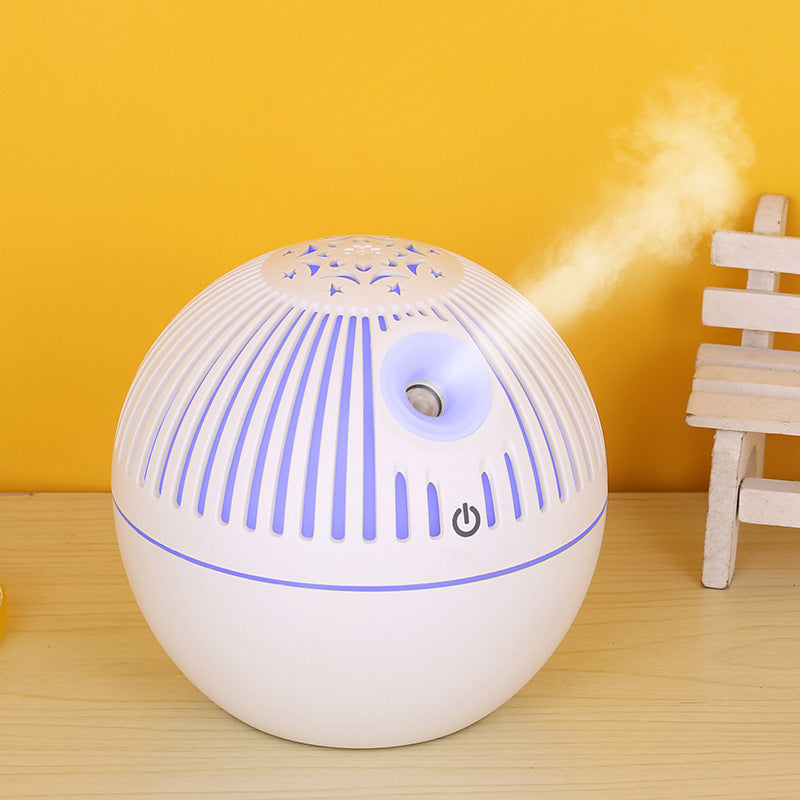 Aroma Diffuser mit Holzmaserung und 7 Farben