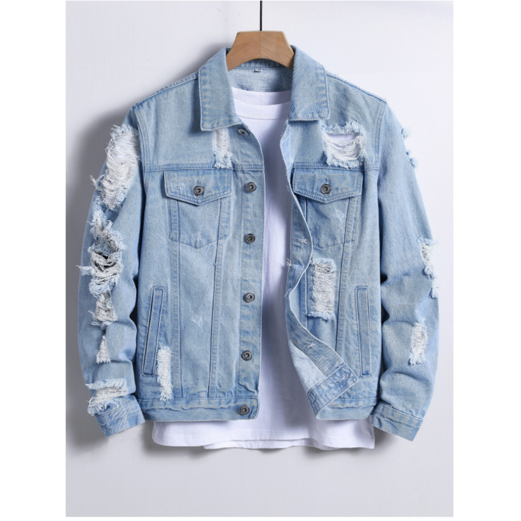 Lockere Jeansjacke im Korea-Stil