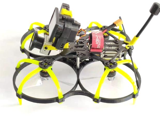 Velociraptor 110x 3-Zoll-Modell 2mm-Arm TPU-Kohlefaser-Rahmen