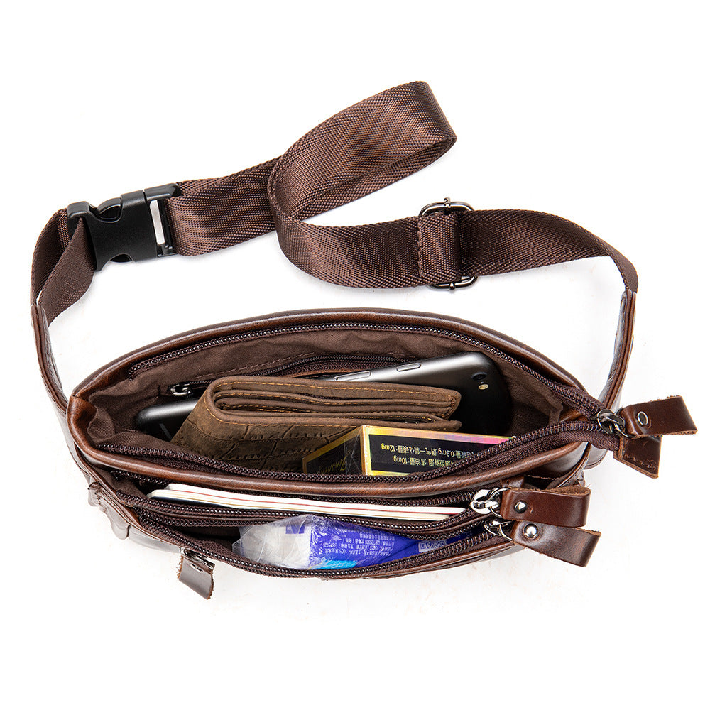 Kuhleder Crossbody Chest Bag Herren