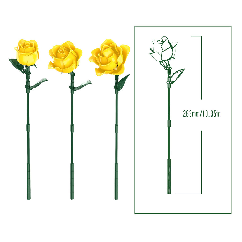 Ewige Rose Bausteine – Kreatives Ornament – Bild 5 | LuxeStyle