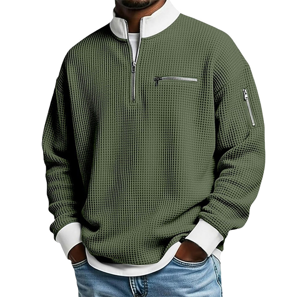 Herren Sport Sweatshirt mit Reissverschluss