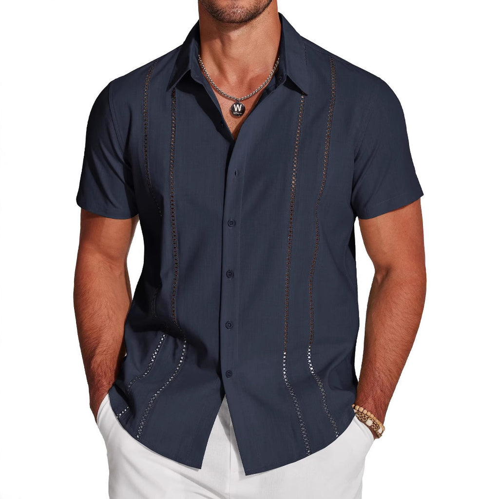 Hawaii Hemd aus Leinenmischung für Herren – Bild 7 | LuxeStyle