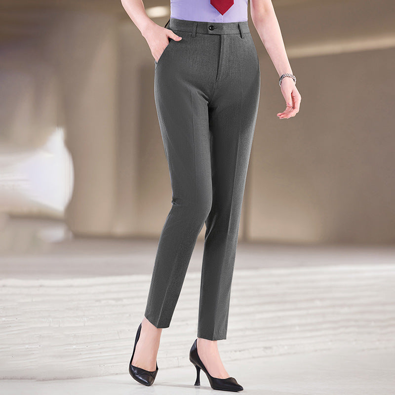 Elegante High-Waist Stoffhose