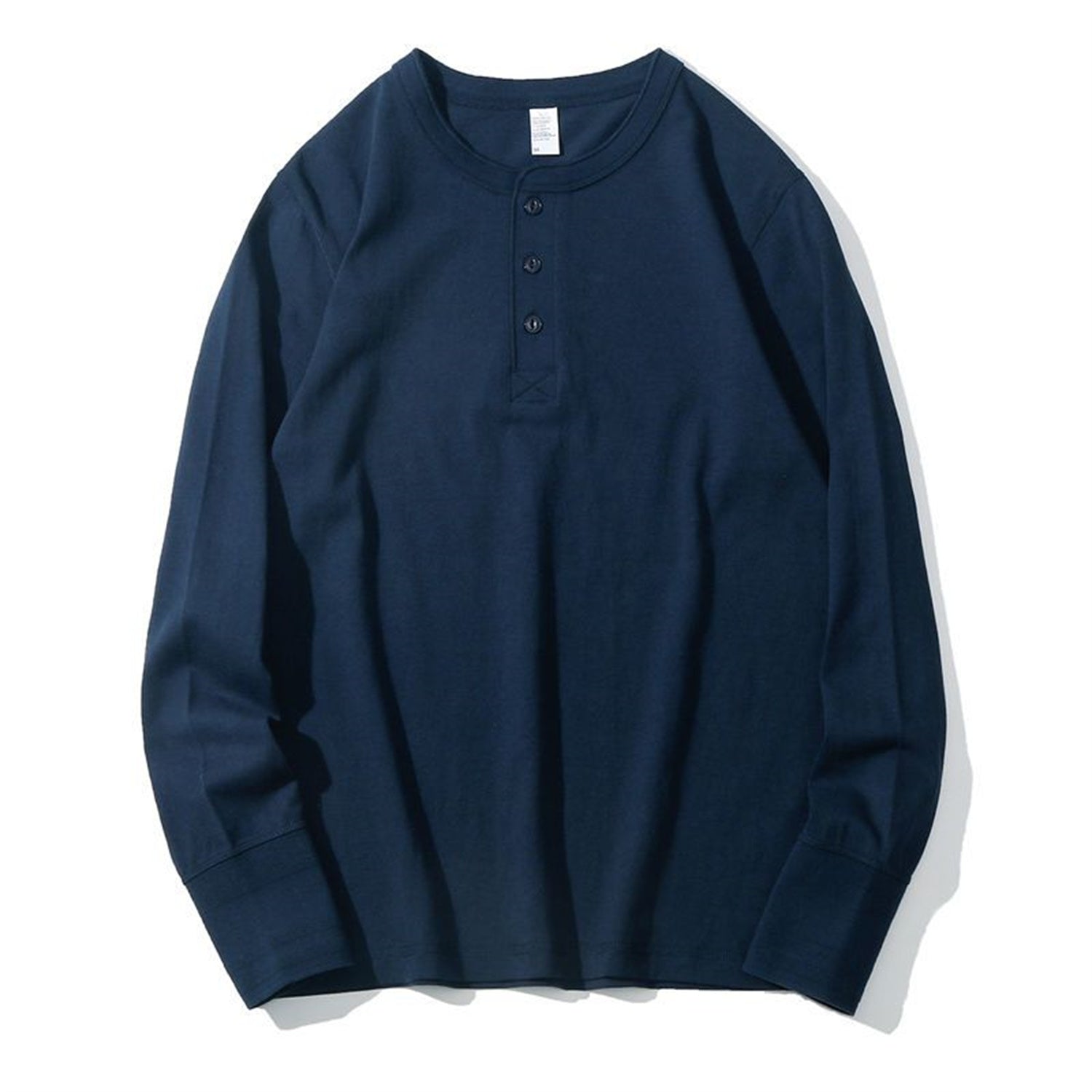 American Henry Langarmshirt mit Stehkragen
