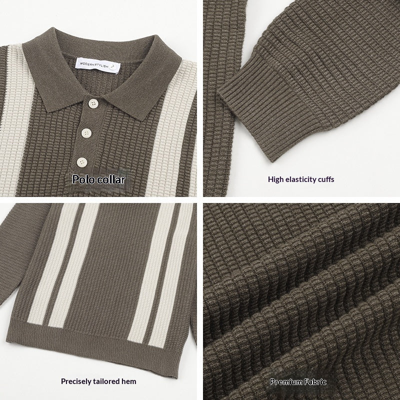 Herren Langarm Strickpullover – Bild 3 | LuxeStyle