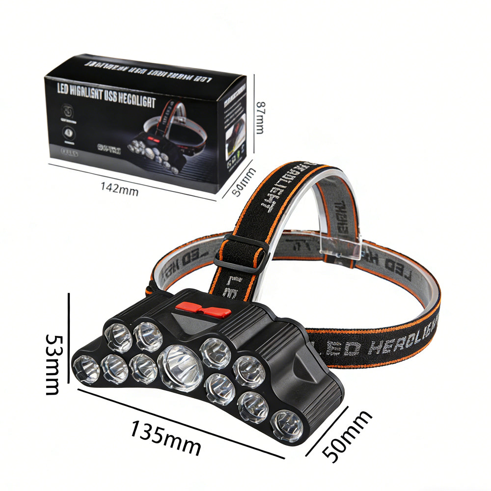 USB-LED-Stirnlampe mit 4 Modi