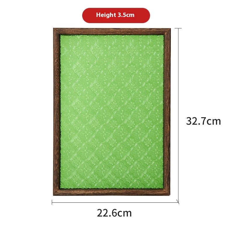 Retro Begonien-Tablett aus Holz und Glas – Bild 10 | LuxeStyle