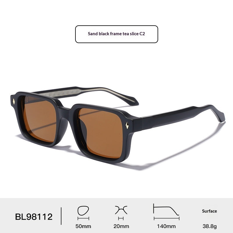 UV400 Sonnenbrille mit dickem Rahmen – Ansicht 5