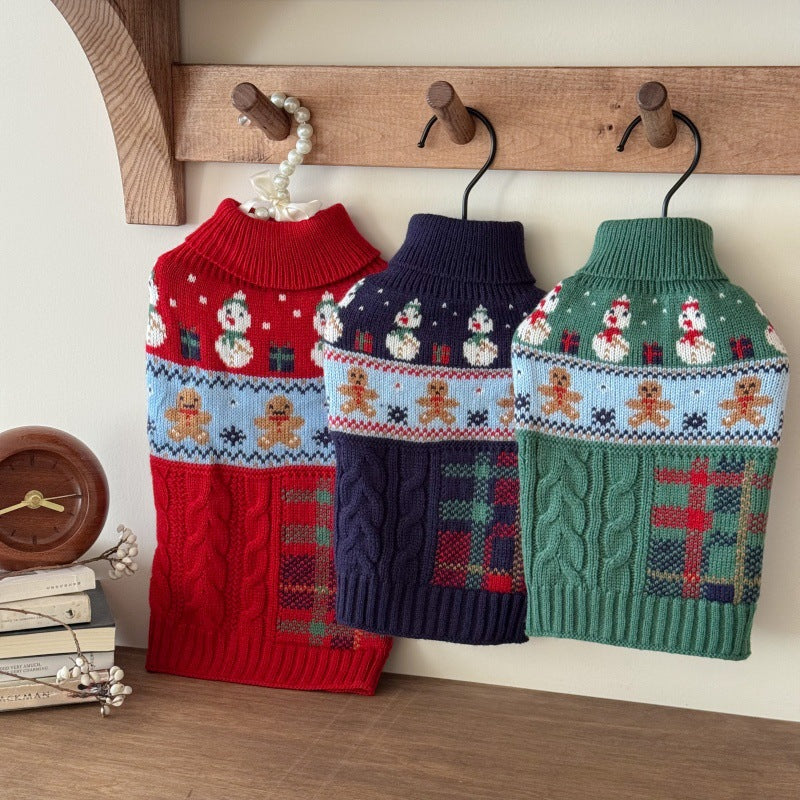 Weihnachts-Pullover für Hund – Schneemann-Design | LuxeStyle