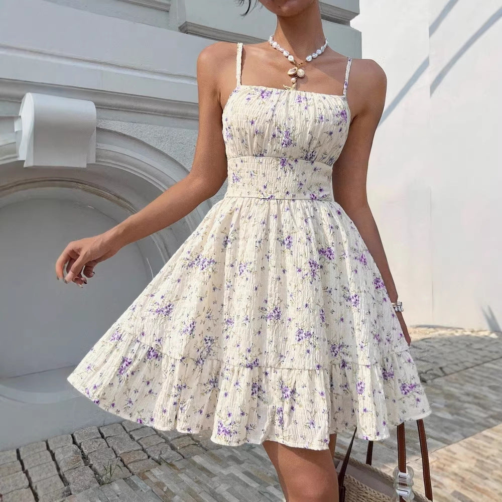 Elegantes, tailliertes Blumenkleid – Bild 6 | LuxeStyle