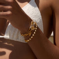 Edelstahl-Zirkon-Armband – Bild 1 | LuxeStyle