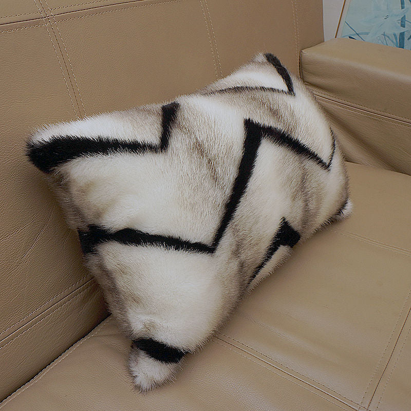 Kissenbezug Zebra-Tiger-Muster, Plüsch – Bild 5 | LuxeStyle