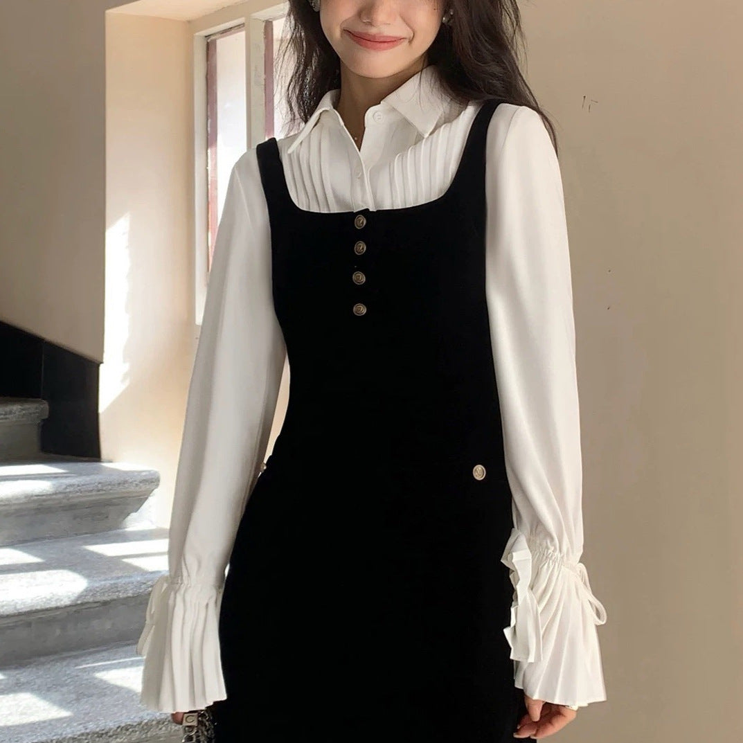 Weisses Französisches Casual-Shirt