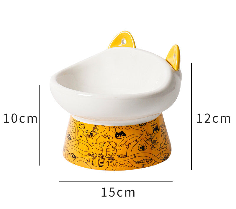 Keramik Futternapf für Katzen mit hohem Stand – Bild 3 | LuxeStyle