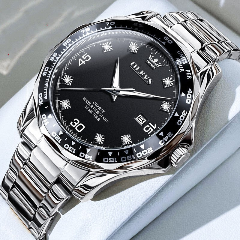 Submariner Quarz-Herrenuhr, Grün, Leuchtzeiger – Bild 7 | LuxeStyle