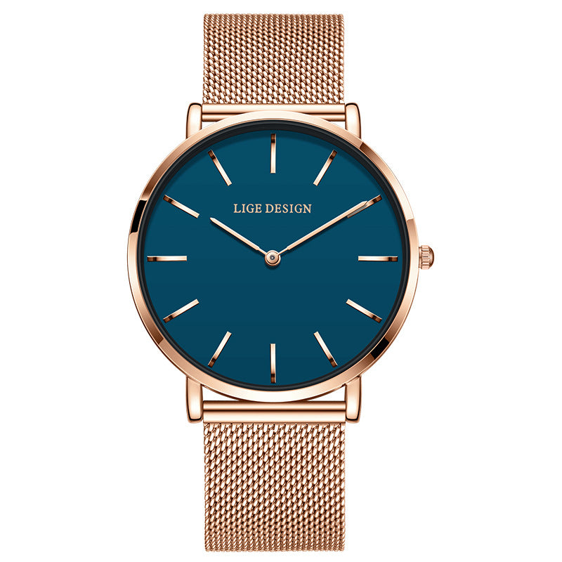 Damen Quarzuhr mit Mesh-Armband – Bild 8 | LuxeStyle