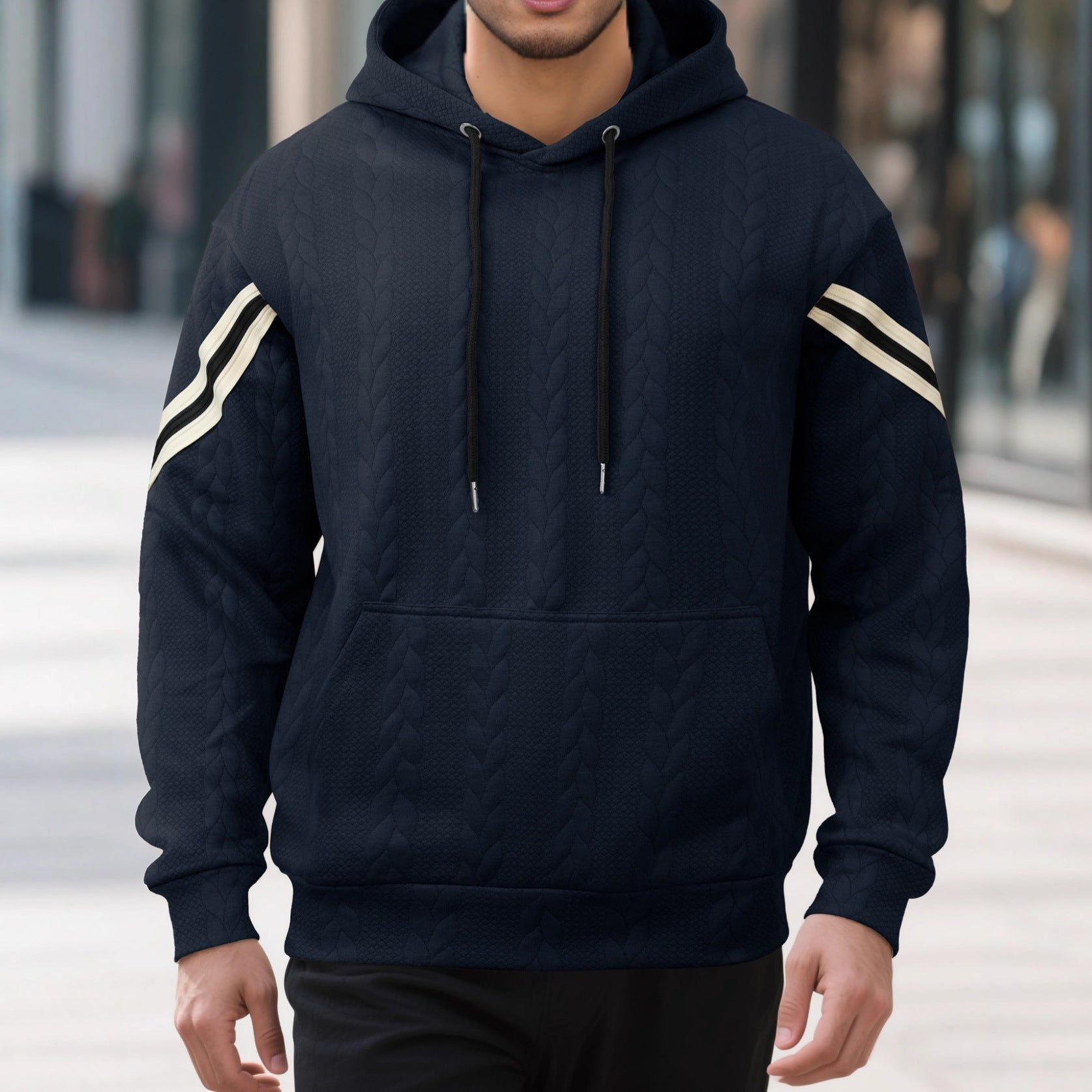 Thermisches Outdoor-Kapuzenhoodie für Herren
