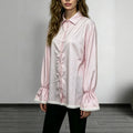 Romantisches Langarmshirt mit Spitzenbesatz