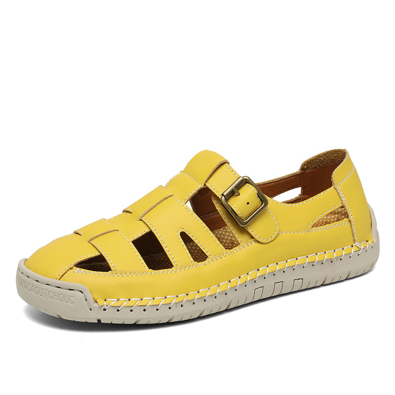Handgefertigte runde Sandalen mit rutschfester Sohle – Bild 2 | LuxeStyle