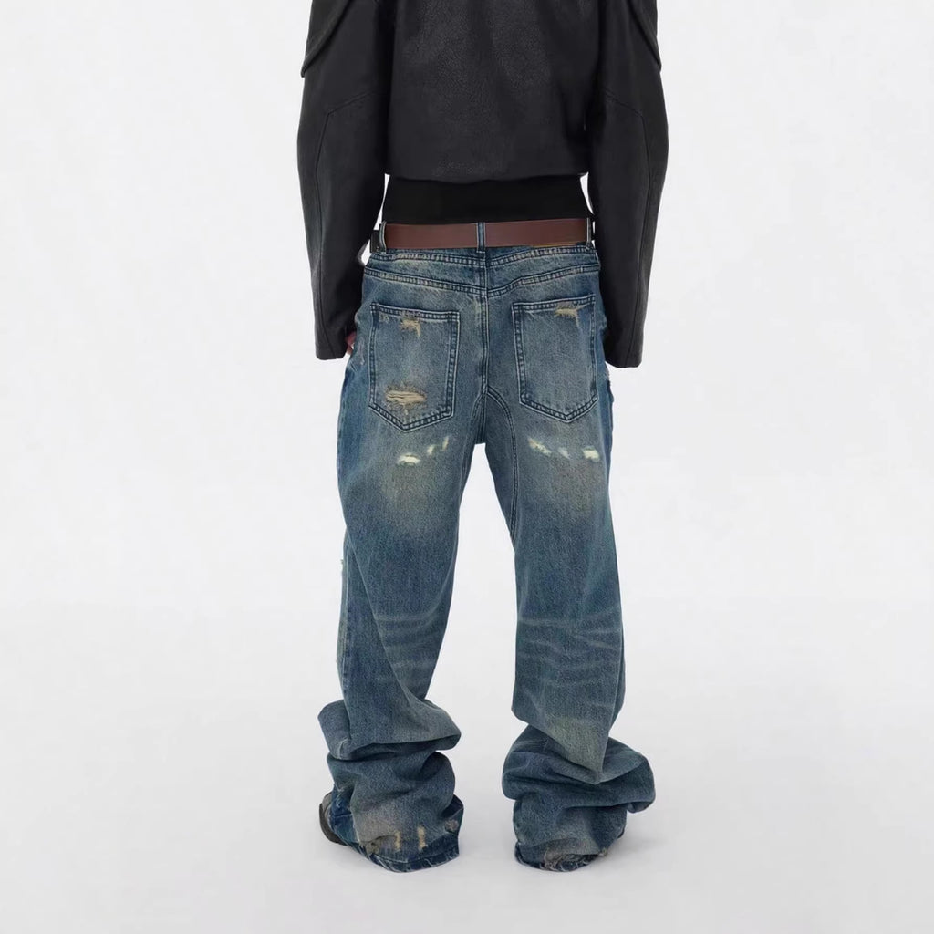 Herrenhose mit geraden Schlitzen, Slim Fit, lockere Passform