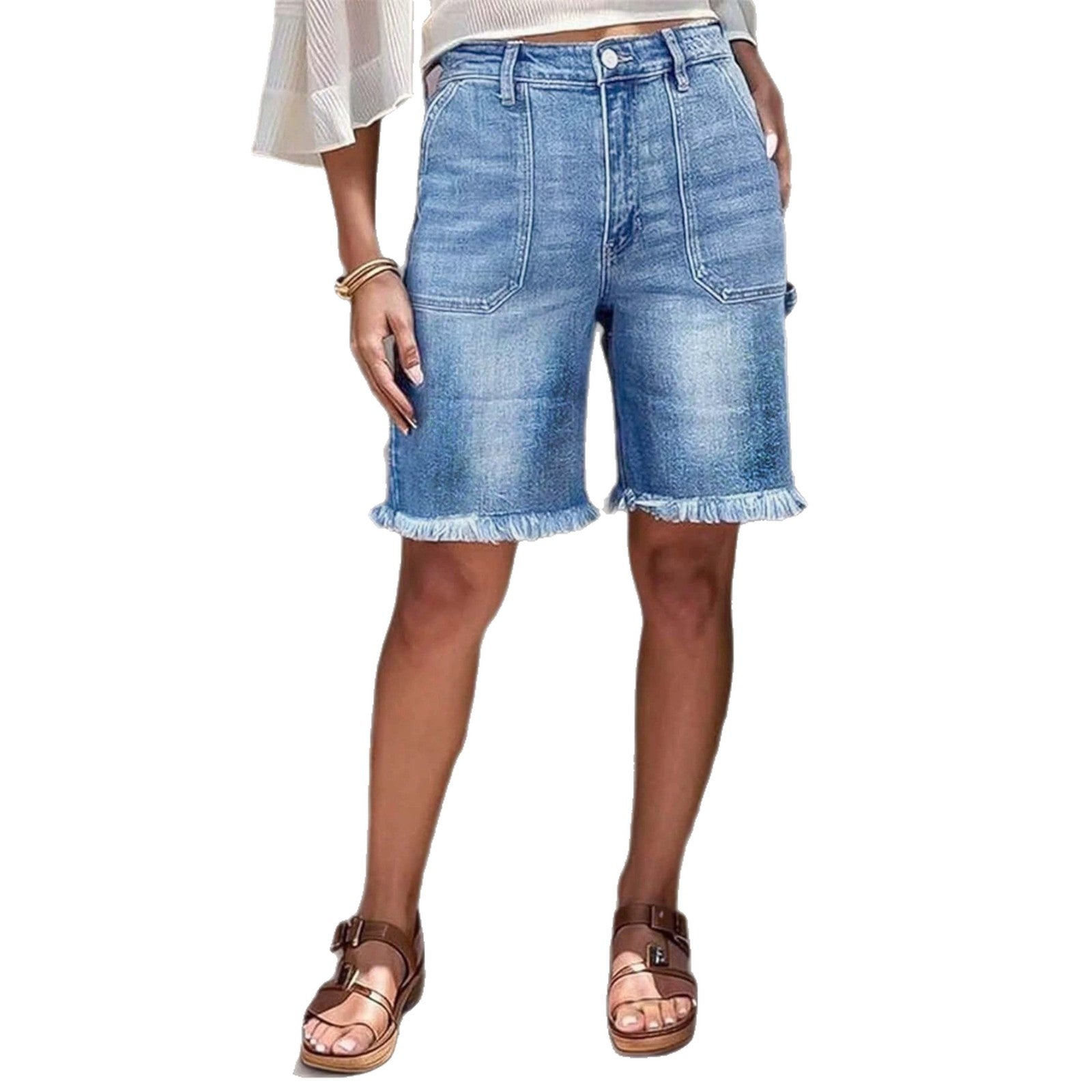 Capri-Jeans mit Shaping-Effekt