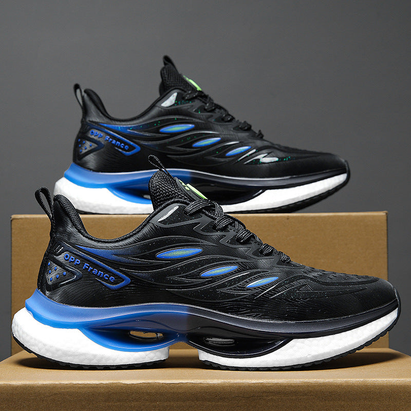 Sneaker aus Leder mit runder Zehenkappe | LuxeStyle