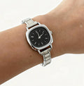 Damen-Quarzuhr mit abnehmbarem Edelstahl-Armband