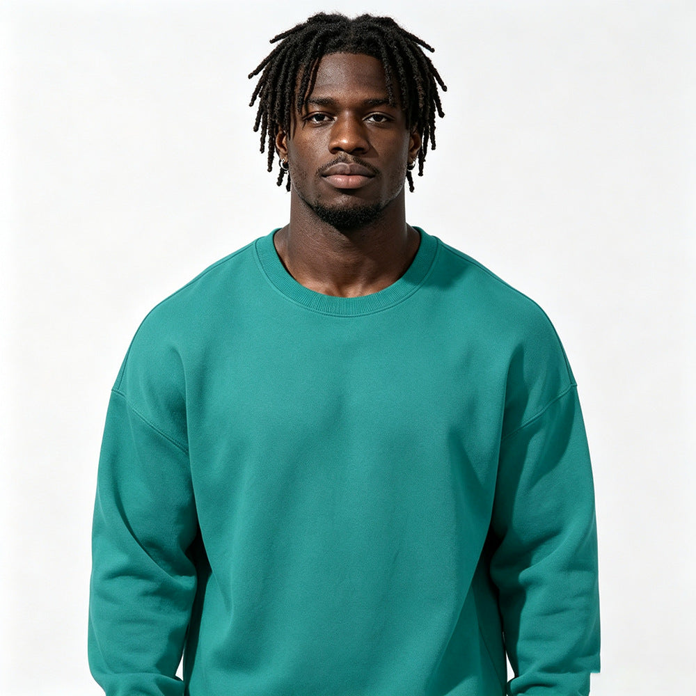 Gefüttertes extra-dickes Rundhals-Sweatshirt