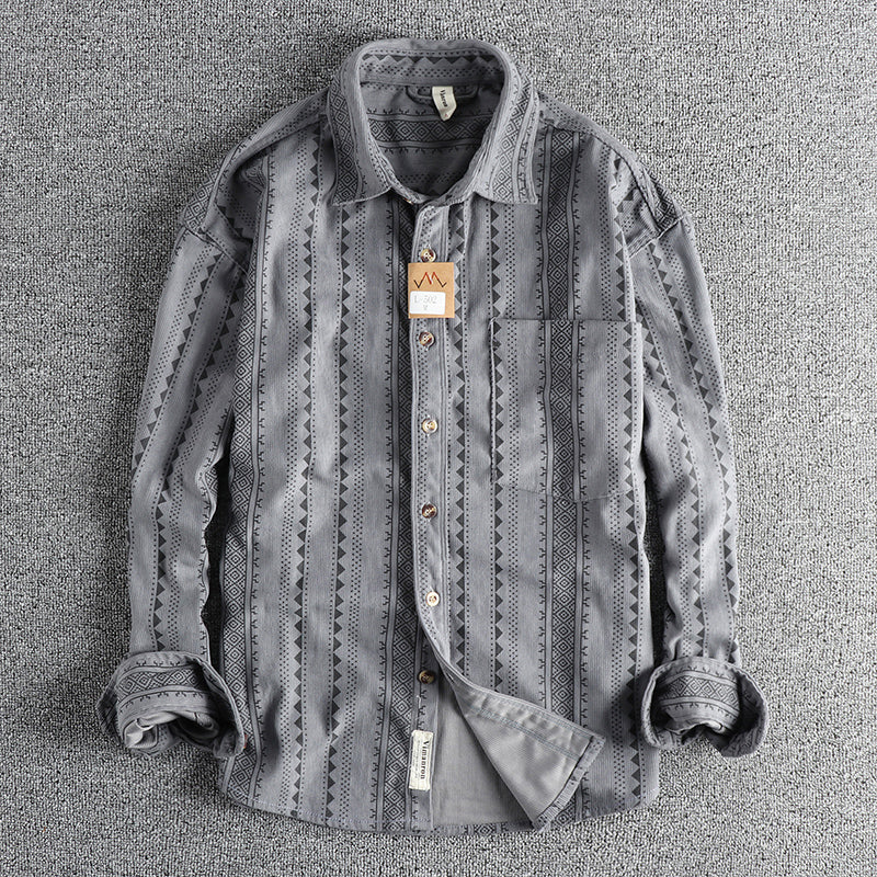 Herrenhemd mit Ethno-Muster – Bild 9 | LuxeStyle