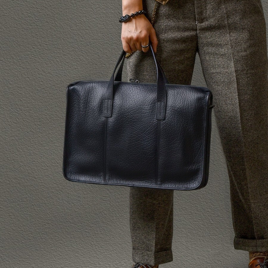 Schwarzes Leder-Taschen – Bild 1 | LuxeStyle