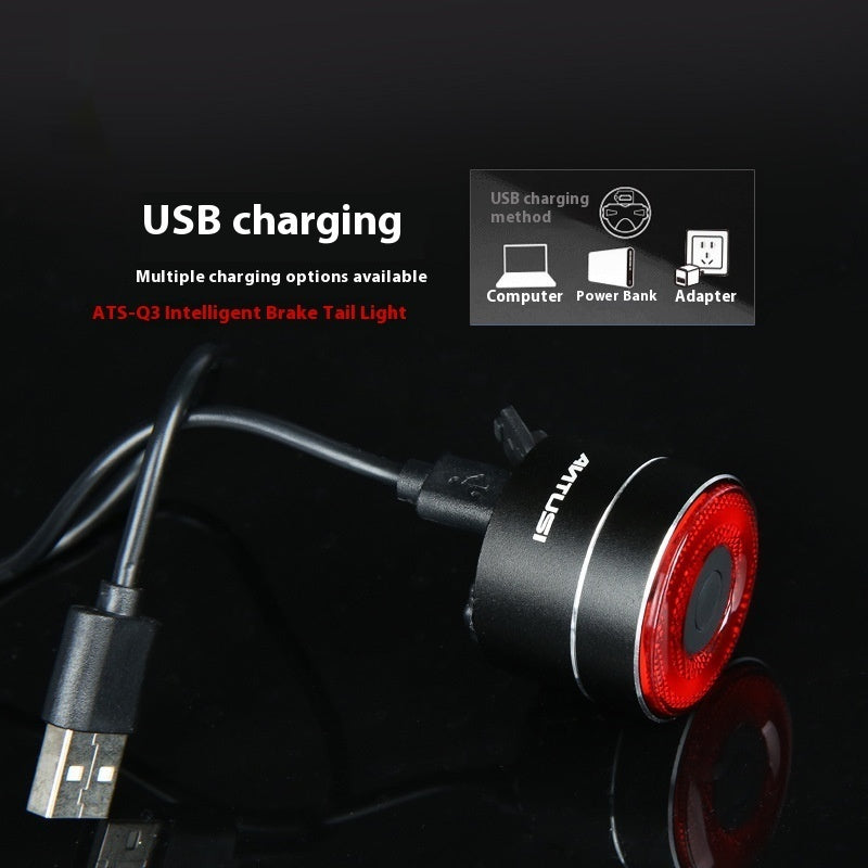 Intelligentes USB-Rücklicht mit Bremslichtfunktion
