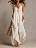 Boho-Chic Resort-Set mit weitem Bein