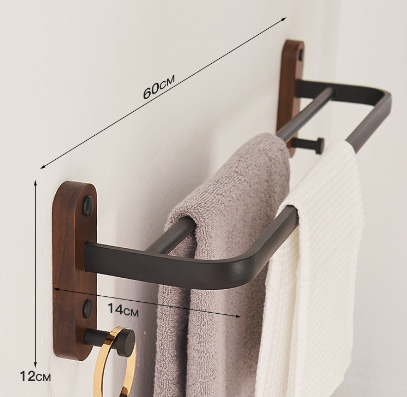 Doppellagiges Handtuchregal zur Wandmontage – Bild 11 | LuxeStyle