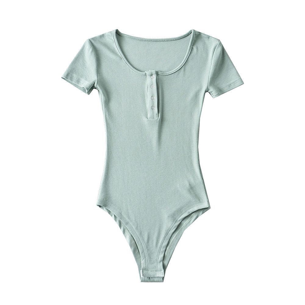 Kurzarm-Body mit Cityscape-Muster