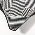 Gestreifter Kissenbezug Schwarz-Weiss – Bild 1 | LuxeStyle