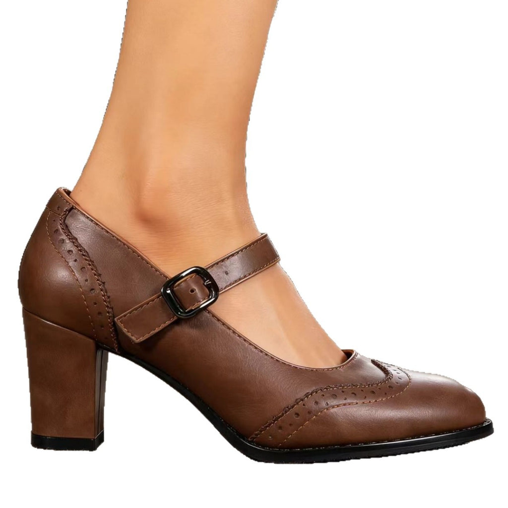 Damen Pumps mit Blockabsatz