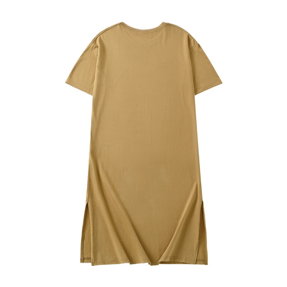 Lässiges Split-Kleid für Damen