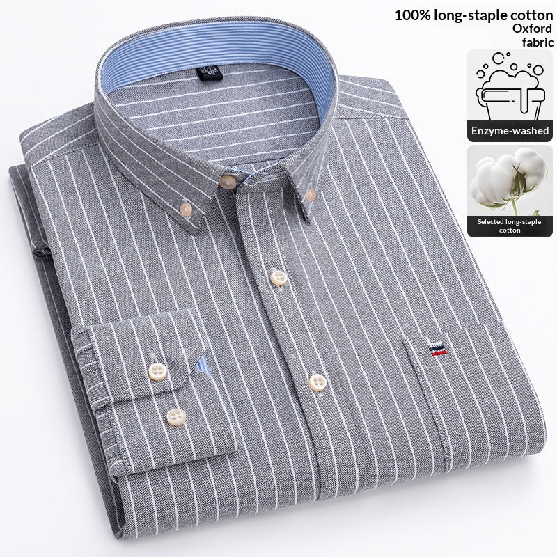 Plaid-Oxford-Hemd für Herren – Bild 4 | LuxeStyle