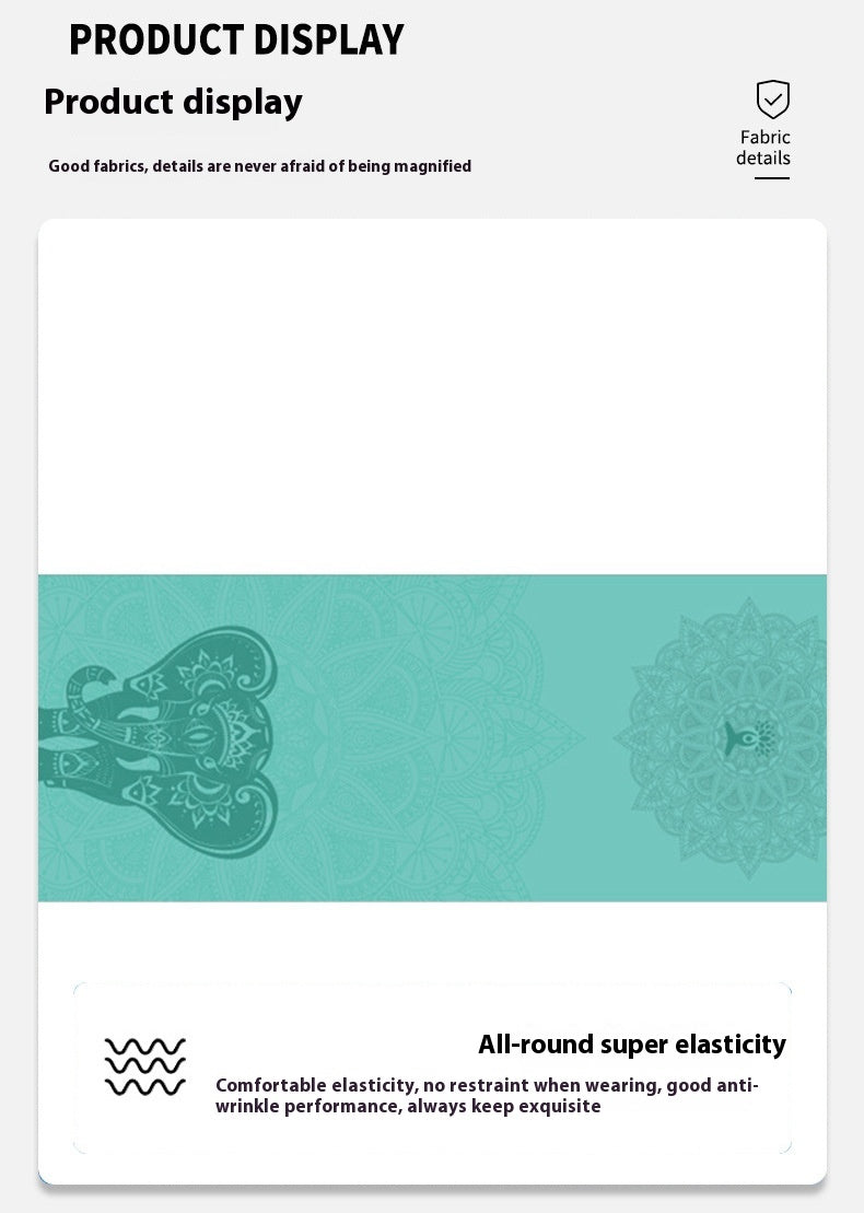 Rutschfeste Yoga-Matte mit Print – Bild 5 | LuxeStyle