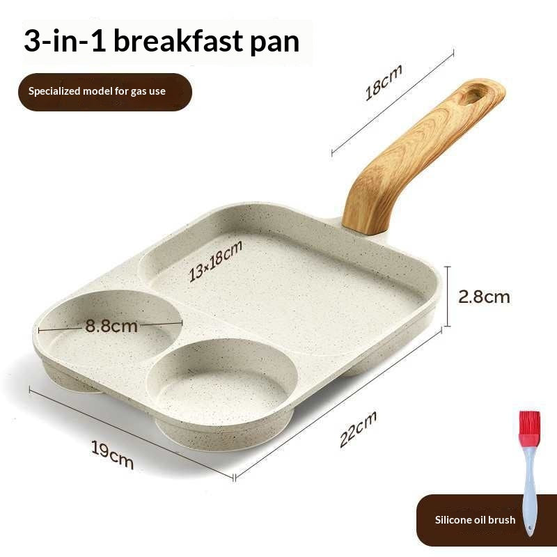 3-in-1 Antihaft-Frühstückspfanne